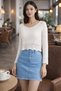 Women's Knitwear Blouse Crop White V-Neck Long Sleeve Openwork Lace Detailed Lace Embroidered Seasonal Casual