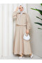 Zippered Bomber Jacket & Skirt Hijab Set Rc9025 - 5