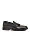 Black Genuine Leather Men's Casual Shoes 2207 m