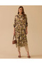 Oversize Desenli Uzun Tunik