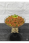 Ayakli Gold Sugar Bowl & Salad & Snack & Pasta & Presentation Bowl & Holiday Sugar Bowl 21 cm - 3