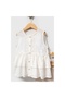Girl's Beige Summer Three-Piece Set 2-5 Years Old Cotton Cardigan Pants Combination - 2