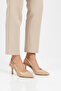 Beige Women's Thin Heeled Shoes 312569 Z - 3