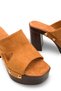 Nova Serena Women's Heeled Slippers 0012778 Tan Suede - 2