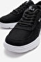 Side-Stitched Linen Men's Shoes Black White - 3