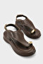 Maia Clara Women's Flip Flop Sandals 00121060 Brown - 4
