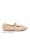 Beige Women's Ballerinas 681149 Z Wide Fit