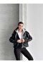 New Season Hooded Detailed Leather Jacket - 5