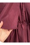 Lora Front-Tie Waist Cinched Cape Dress-Bn4429 Burgundy - 6