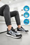 Grey-Black Memory Foam Lightweight Flexible Men's Sports Shoes Pci-10105 m