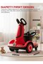 Swiftro Kids Electric Balance Car with 360° Wheels, LED Lights, Music & Safety Belt- Red - 8