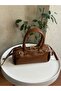 Faux Leather Tan Women's Hand and Shoulder Bag with Belt Detail