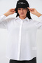 Women's Oversize Basic Shirt 1358 - White - 3