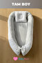 Premium Baby Bed 100% Cotton Waffle Newborn Sleeping Nest Orthopedic 0-12 Months - 4