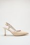 Imola Women's Straw Heeled Ballerina Shoes – 5 cm Heel, Casual and Office Chic 1115 - 4