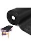 Disposable Perforated Massage Table Bedsheet Roll, Nonwoven Fabric, Black, 80x180cm, 50 Count