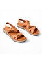 Luna Comfort Tan Genuine Leather Women's Sandals - 8