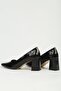 Black Patent Leather Women's Heeled Shoes Pc-55646 - 4