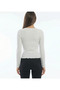 Women's White V-Neck Blouse with Tie Detail Jf24 - 3
