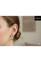 3S Elegance Steel Gold Hoop Earrings