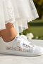 Lace Wedding Dress Shoes Evening Dress White Floral Pattern Very Comfortable - 6