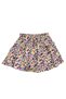 Floral Patterned Wrinkled Fabric Lycra Gathered Sleeve Girls' Set - 7
