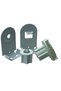 27' White Chain Mechanism Narrow Case Metal Leg Set - 7