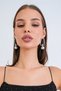 Silver Steel Convertible Steel Charm Earrings Alc-X15363 - 2