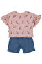 Tencel Shorts 2-Piece Set (Strawberry) Pink - 2