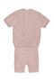 Tri̇ko Shorts Suit (Burgu Pattern) Dried Rose - 2