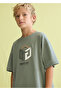 Boy's T-Shirt and Shorts Set Green 6690 - 2
