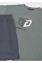 Boy's T-Shirt and Shorts Set Green 6690 - 6