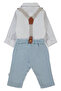 Woven Pants 2-Piece Set (Little Sir) Blue - 2