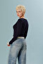 Double Layered Knitted Blouse - 4