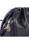 Women's Soft Leather Drawstring Long Crossbody Strap Hand & Shoulder Bag Nas Bag - 2