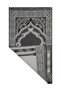 My Evilla Seccade Lightweight Foldable Washable Prayer Mat with Stylish Motifs, Dowry Box and Gift in Dark Gray - 3