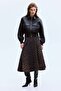 Flared twill skirt - 3