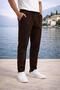 Meridian Fabric Relaxed Fit 100% Cotton Jogger Men's Summer Sweatpants - Brown - 2