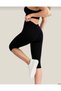 Women's Capri Leggings High Waist Gathering Sports Leggings Flexible Lycra Daily Fitness Yoga Running - 3