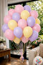 30-Piece Macaron Balloon Set Lilac Pink Yellow 12” Pastel Birthday Party Balloon - 3