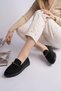 Aureva Bead Detailed Suede Women's Casual Loafer Shoes - 7