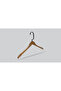 Wooden (Black Hook Lama) Shirt, Blouse, Dress Hangers 4 Pieces - 3
