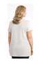 Plus Size Full Lycra Trendy Seasonal V-Neck Buttoned Stone-Embellished Pocketed Knitted Tricot Vest - 5