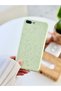 iPhone 6 Plus - 7 Plus and 8 Plus Compatible Printed Green Mini Flower Launch Silicone Case - 3