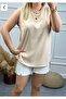 Sleeveless Satin Blouse