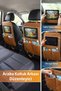 Tan Leather Car Seat Back Organizer Vehicle Backseat Organizer Tablet Holder Organizer - 7