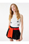 Cotton Sleeveless Crew Neck Bowknot Tank Top