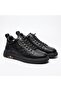Rubber Tied Tr 18 19 Printed Model Daily High-Top Genuine Leather Shoes 22206 - 4