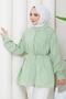 تونيك مضلع بأزرار نصفية بلون النعناع HM2886 - 7