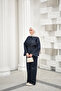 Women's Double Pocket Trouser Suit Navy Blue - 4